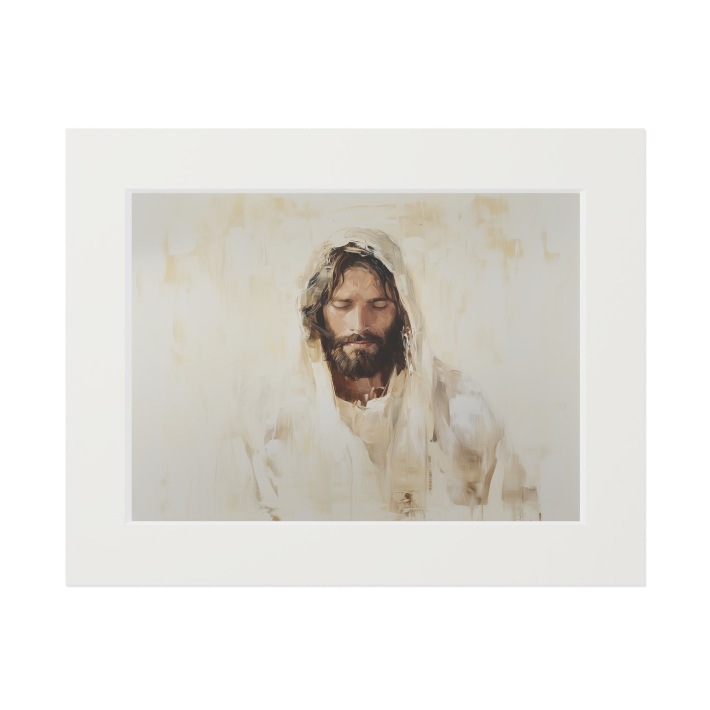 HOLY JESUS Fine Art Prints (Passepartout Paper Frame)