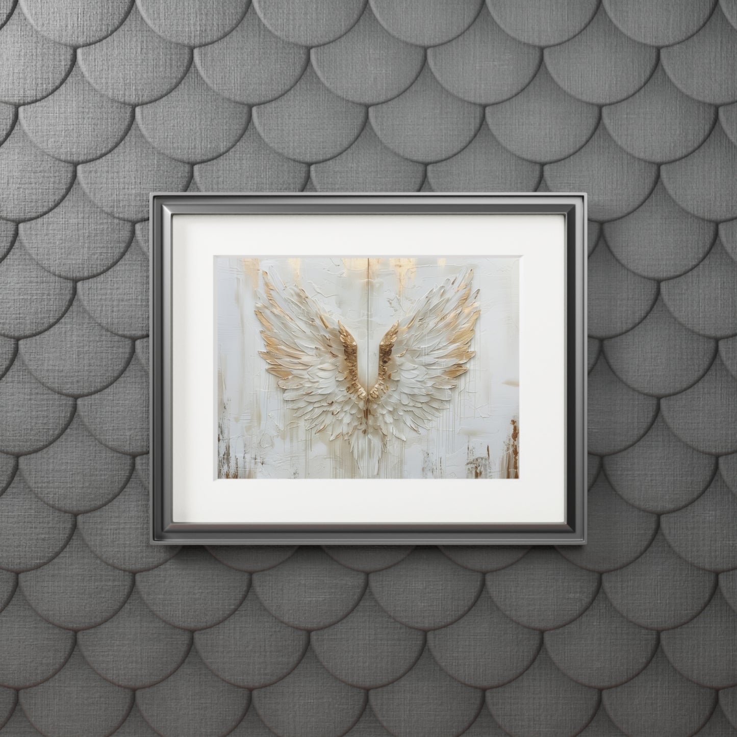 MESSENGERS WINGS Fine Art Print (Passepartout Paper Frame)