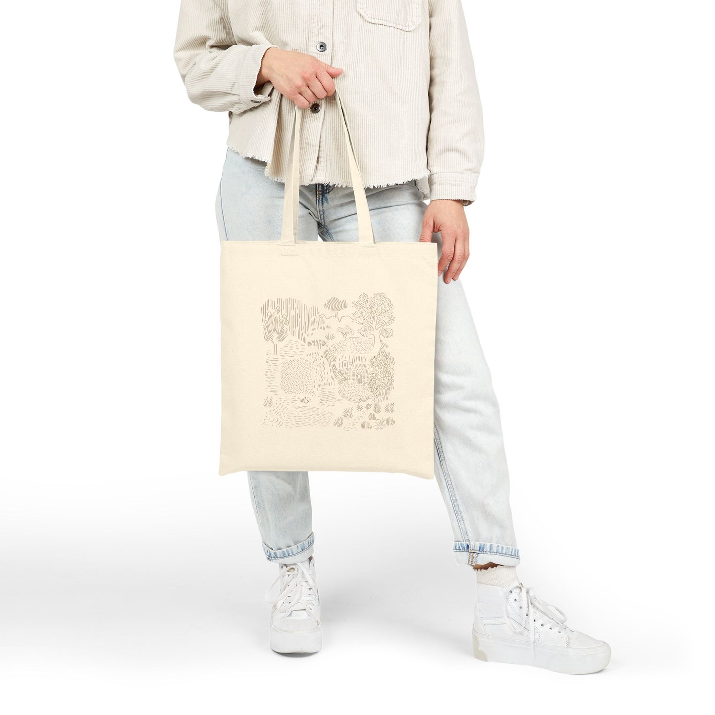 Eco-Friendly Cotton Canvas Tote Bag - Versatile Shopping, Beach Trips, or Gift, Reusable Grocery Bag, Sustainable Style