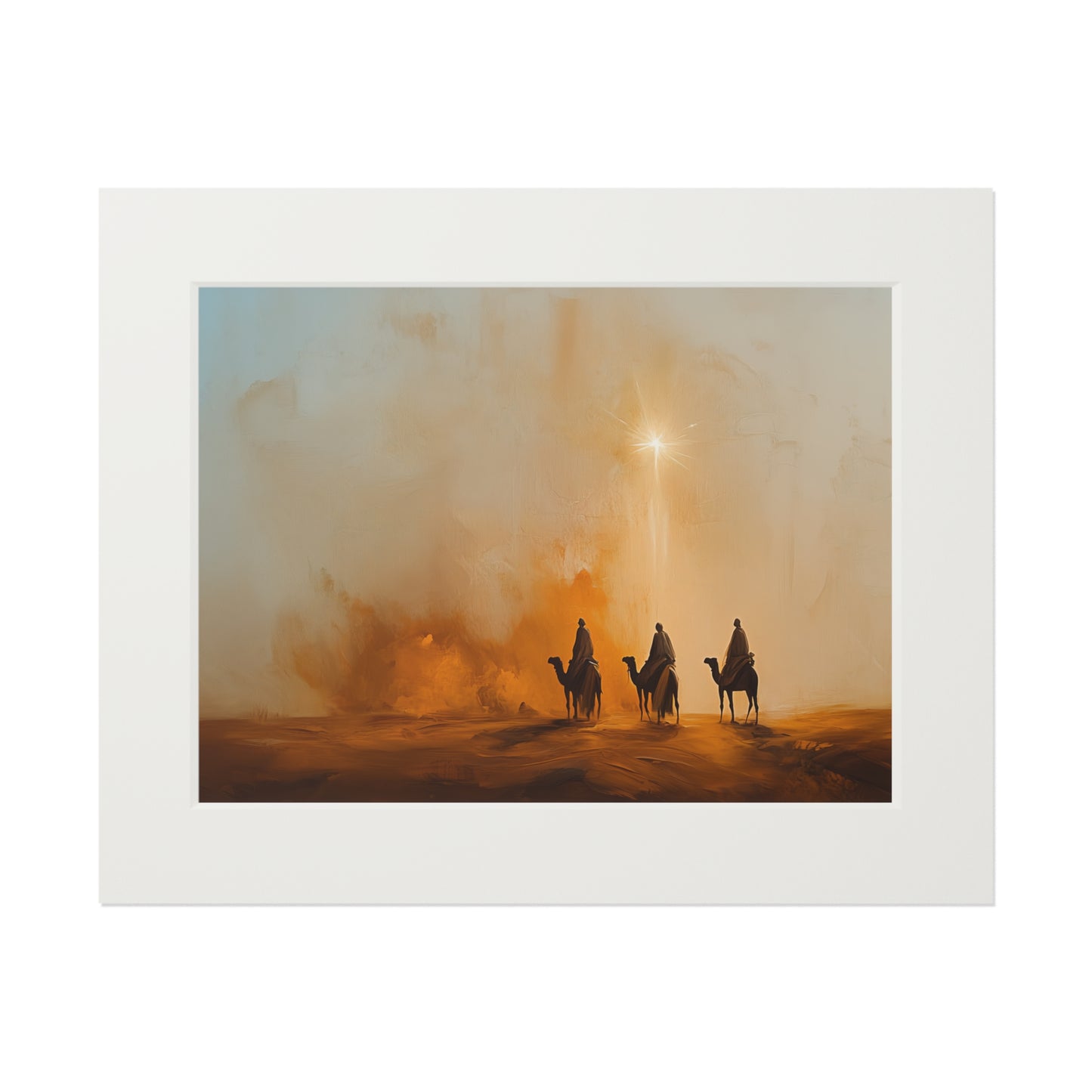 STAR OF BETHLEHEM Fine Art Print (Passepartout Paper Frame)