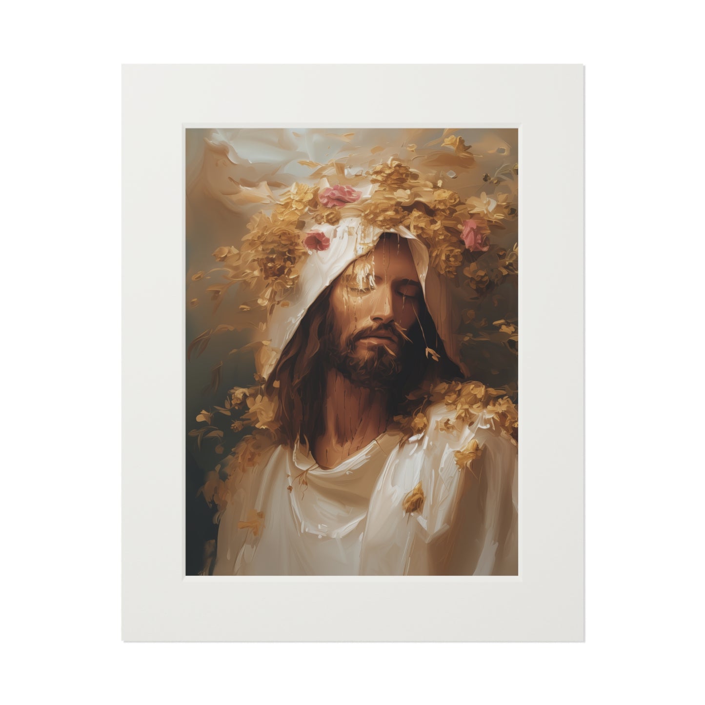 CROWNED IN GLORY Fine Art Prints (Passepartout Paper Frame)