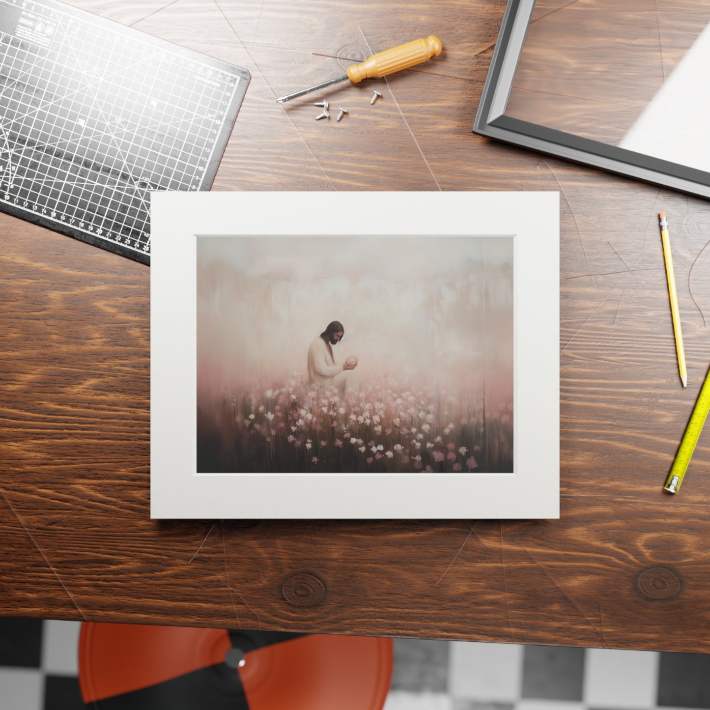 CONSIDER THE LILLIES Fine Art Print (Passepartout Paper Frame)