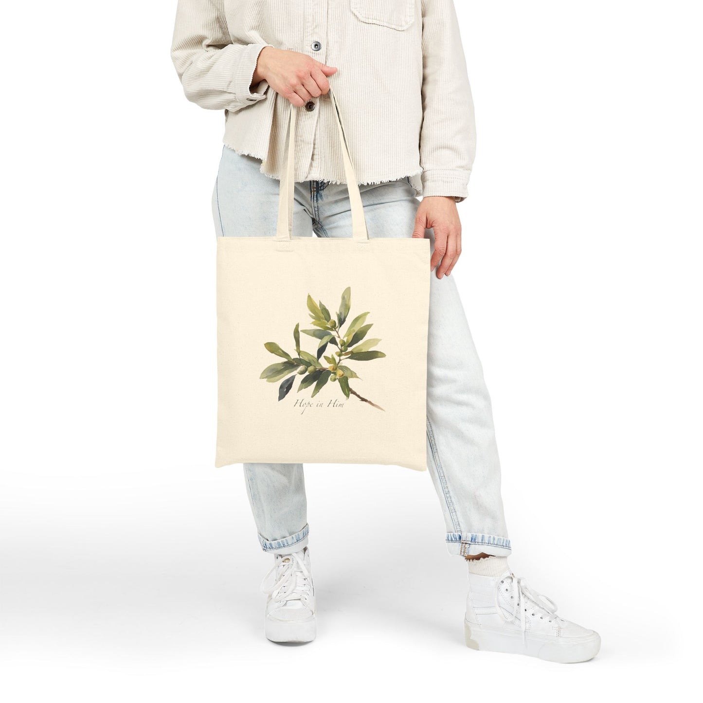 HOPE IN HIM Cotton Canvas Tote Bag