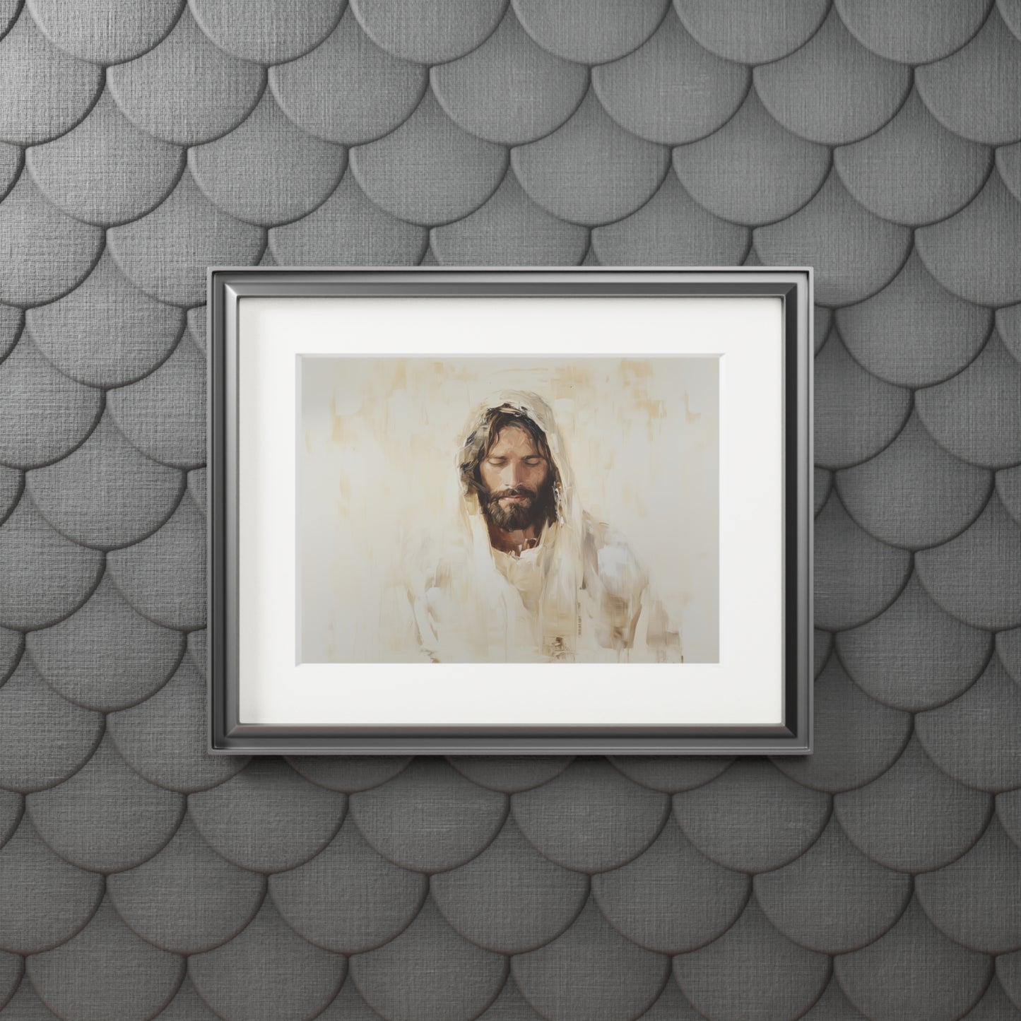 HOLY JESUS Fine Art Prints (Passepartout Paper Frame)