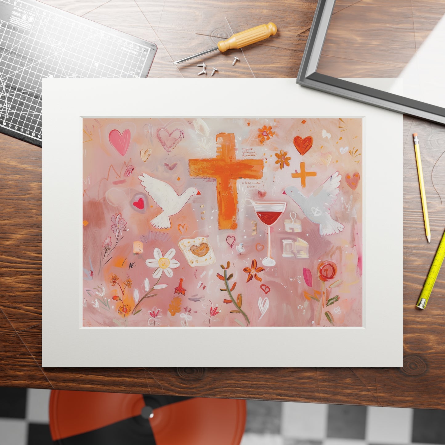 HOLY Fine Art Print (Passepartout Paper Frame)