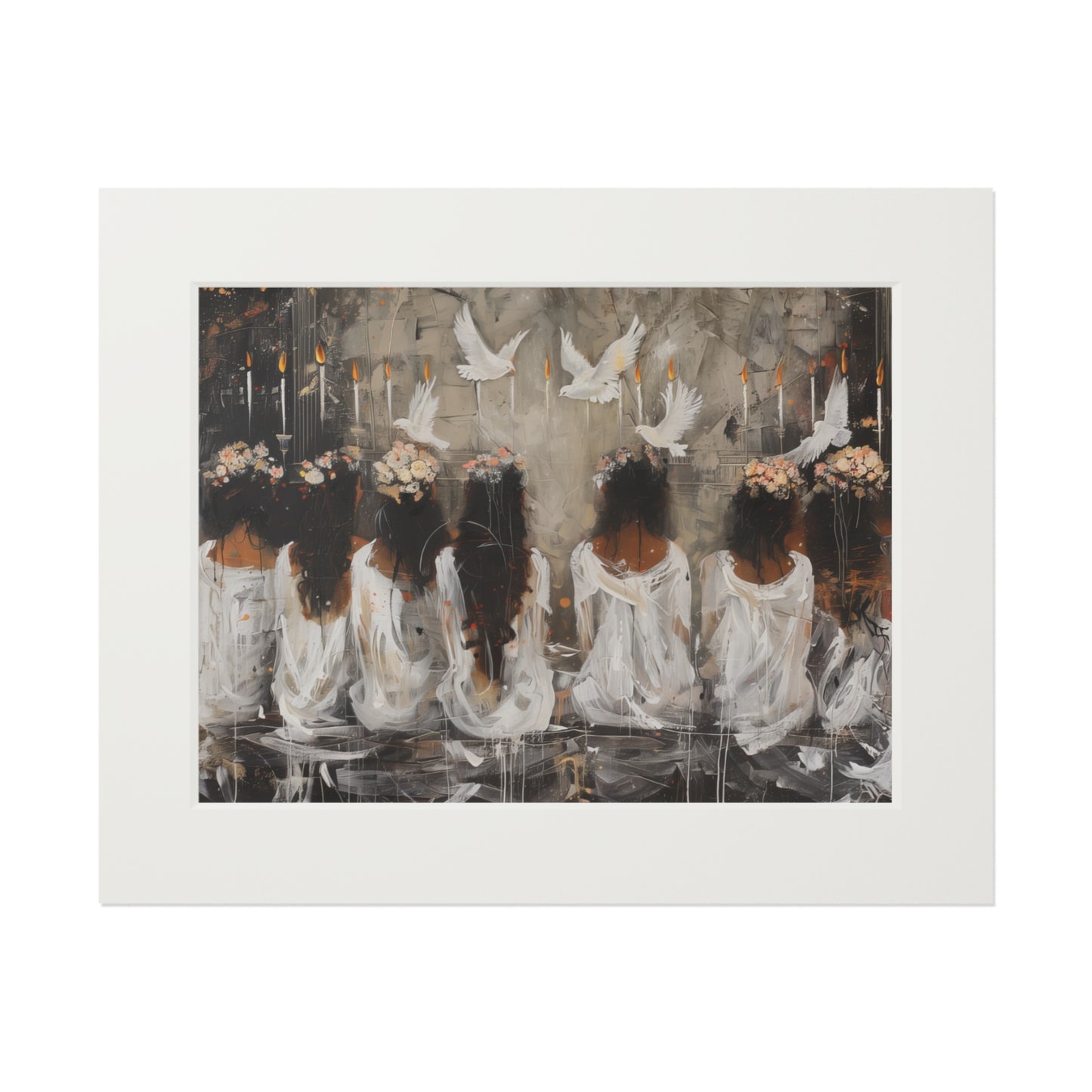 SEVEN SPIRITUAL GIFTS Fine Art Prints (Passepartout Paper Frame)