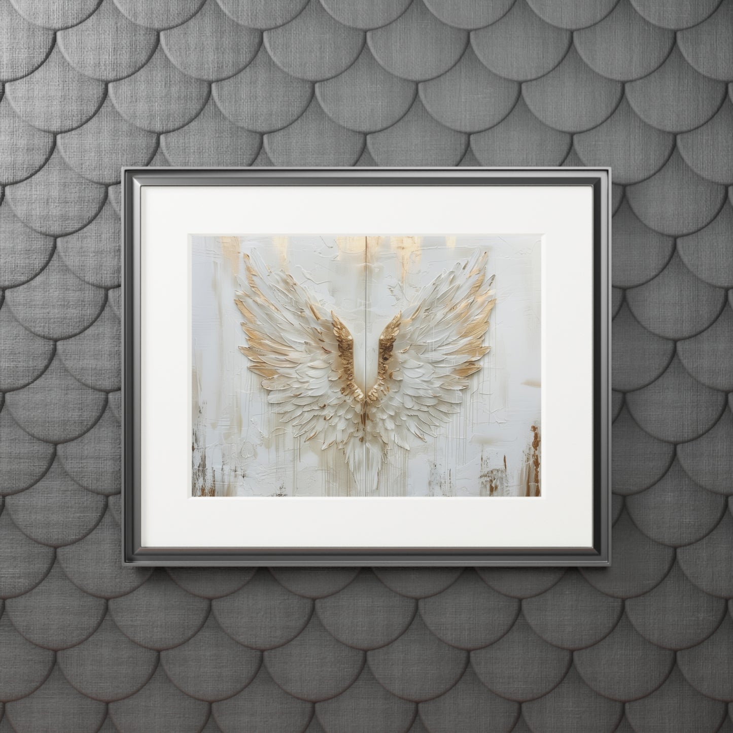 MESSENGERS WINGS Fine Art Print (Passepartout Paper Frame)