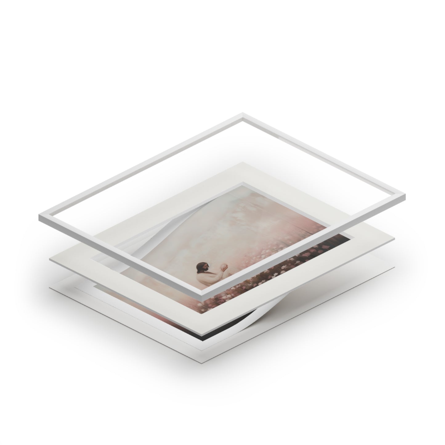CONSIDER THE LILLIES Fine Art Print (Passepartout Paper Frame)