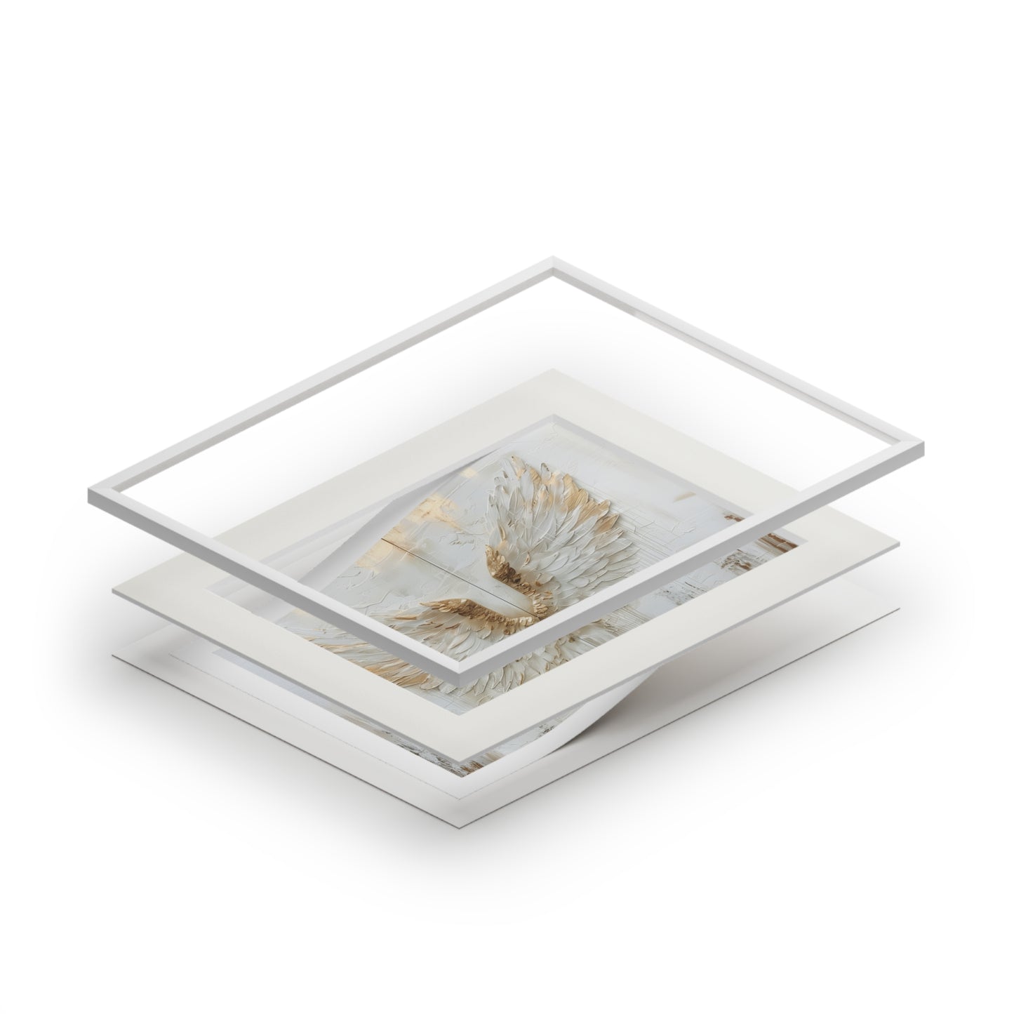 MESSENGERS WINGS Fine Art Print (Passepartout Paper Frame)