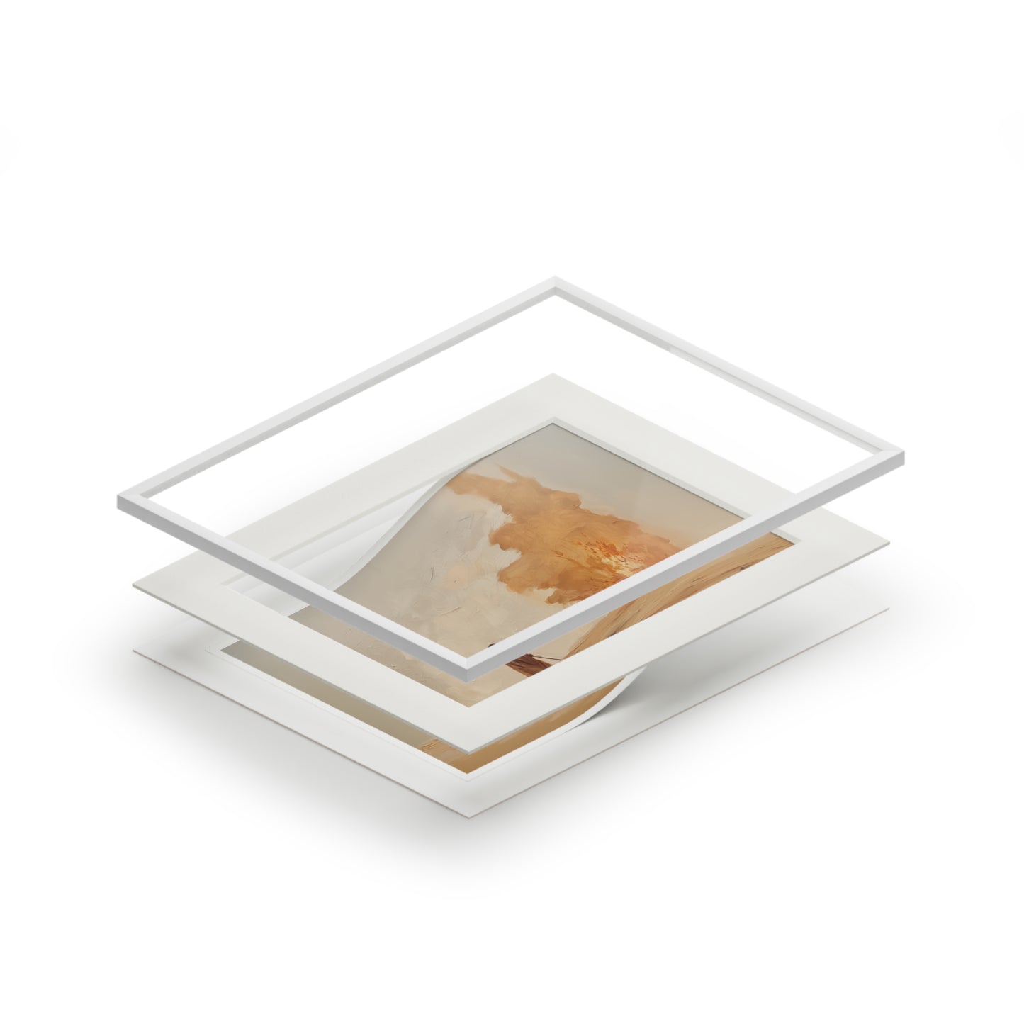 MOSES AND THE BURNING BUSH Fine Art Print (Passepartout Paper Frame)