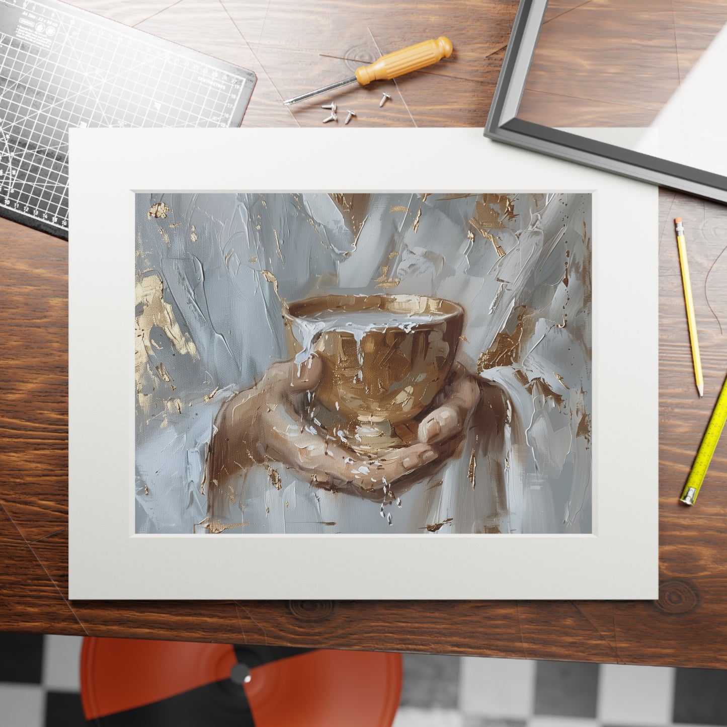 CUP OF LIFE Fine Art Print (Passepartout Paper Frame)
