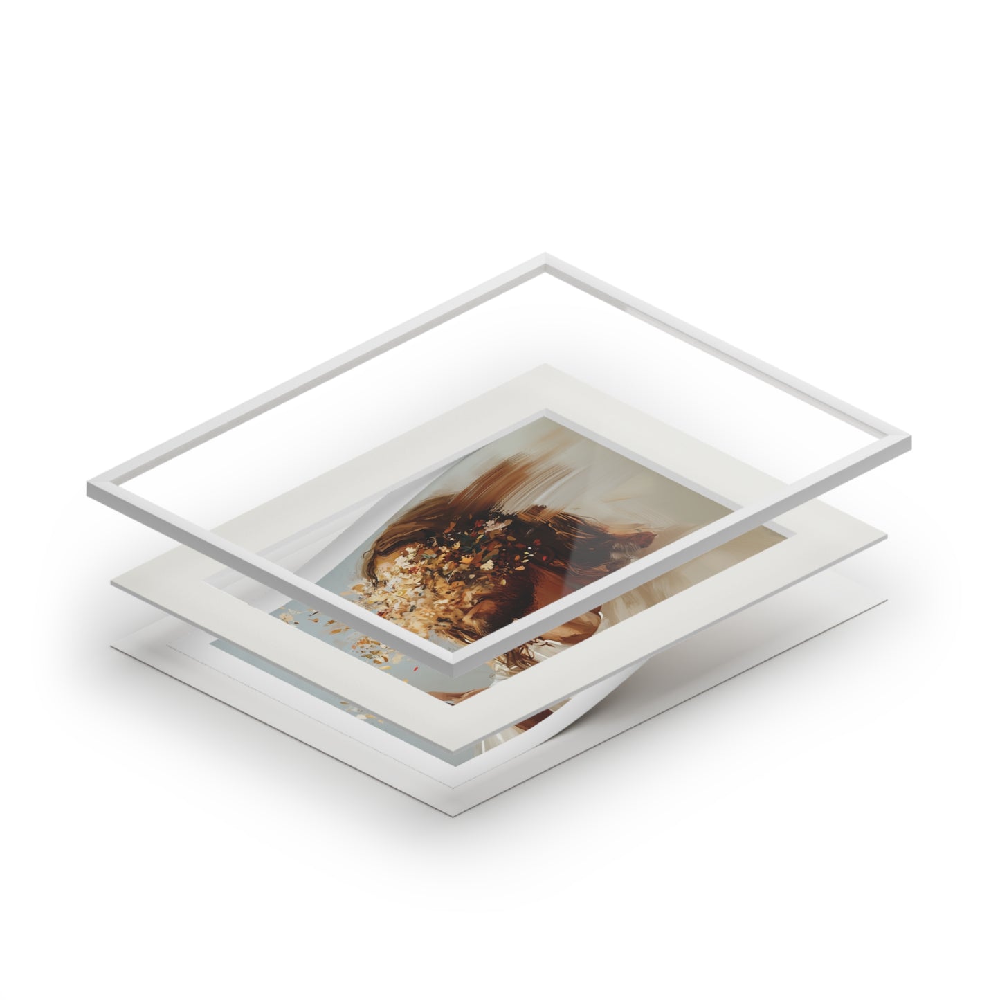 I AM THE VINE Fine Art Prints (Passepartout Paper Frame)