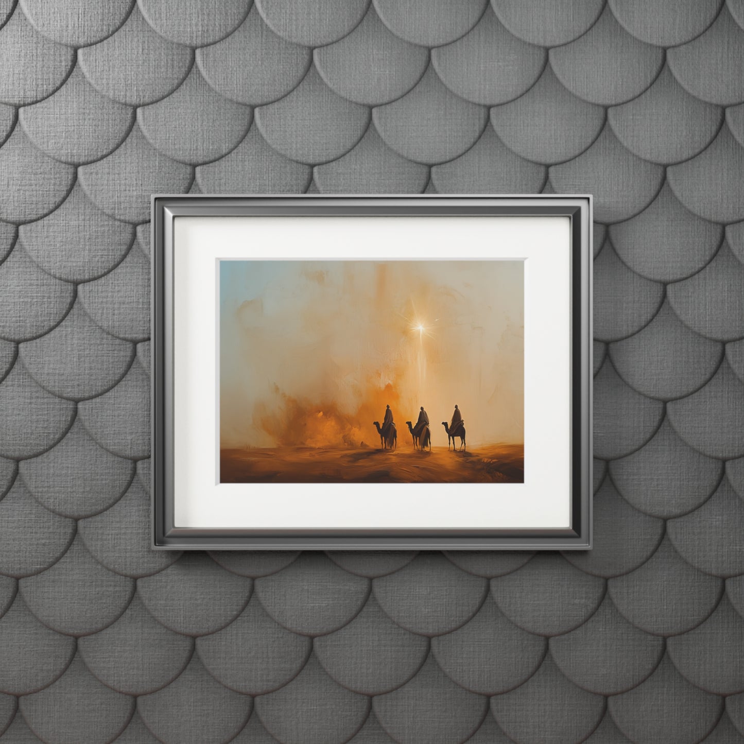 STAR OF BETHLEHEM Fine Art Print (Passepartout Paper Frame)