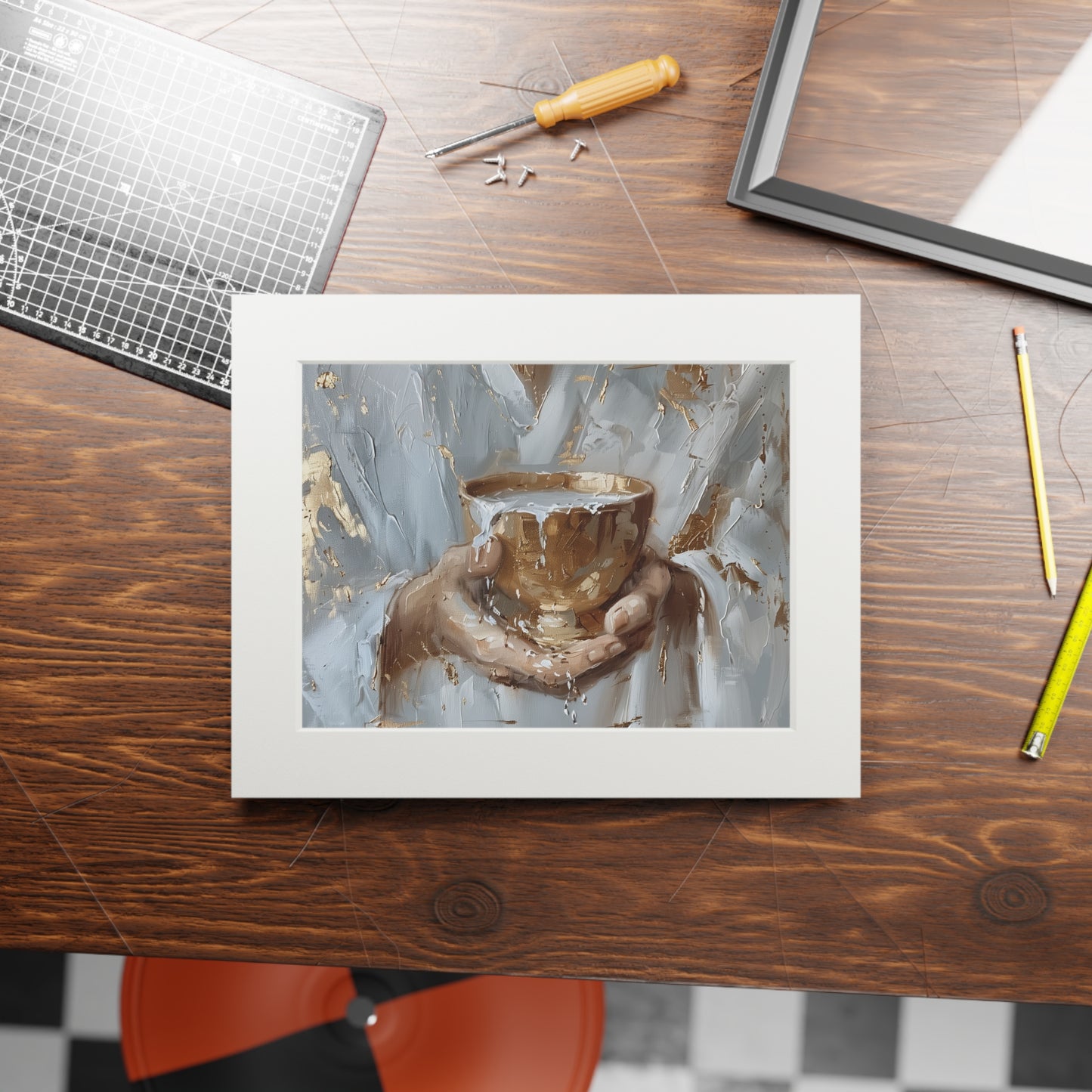 CUP OF LIFE Fine Art Print (Passepartout Paper Frame)