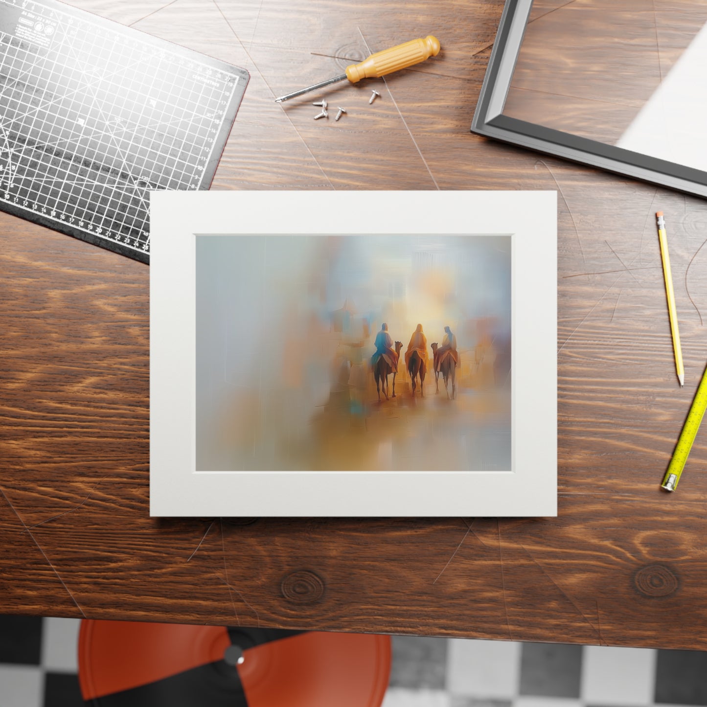 THREE WISE MEN Fine Art Prints (Passepartout Paper Frame)