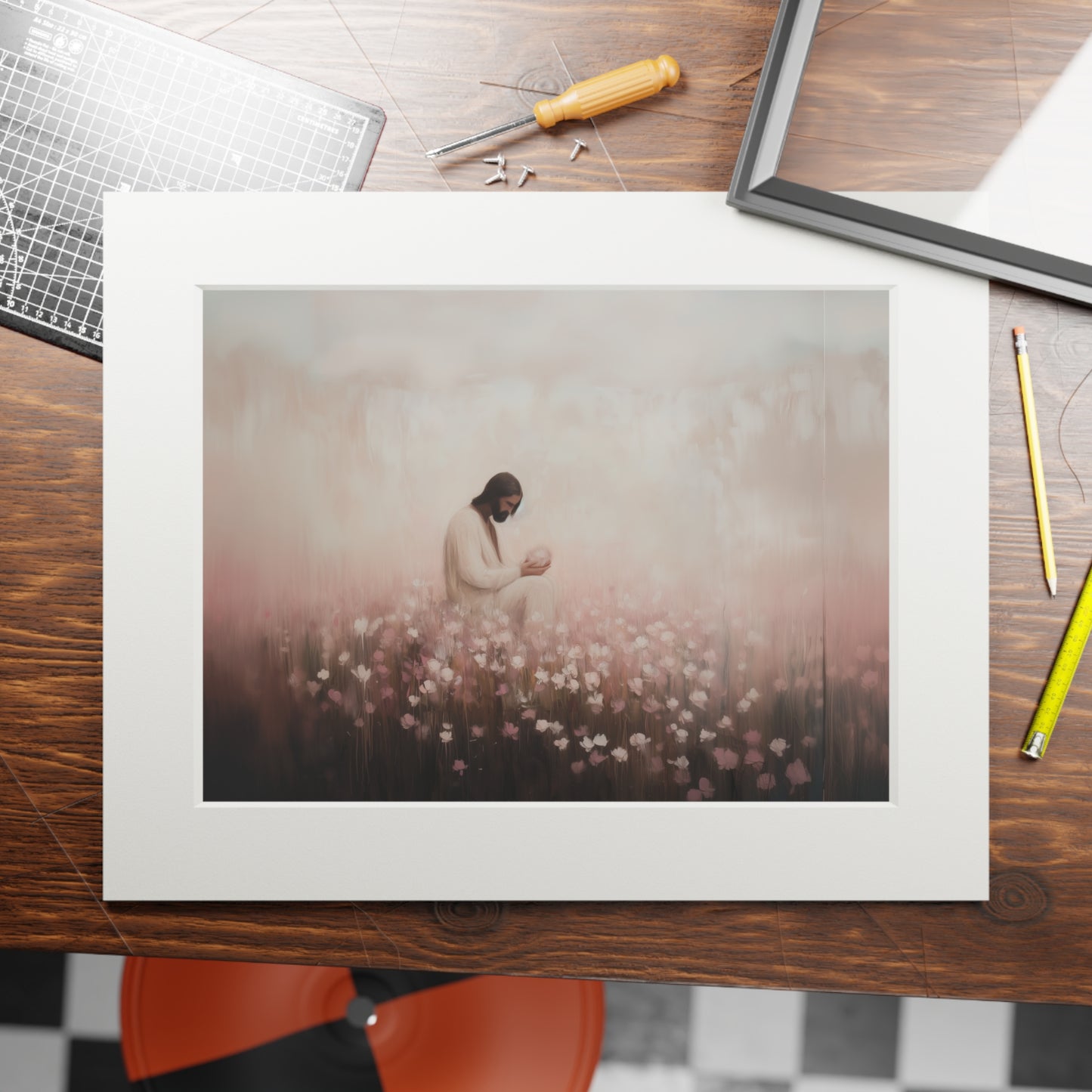 CONSIDER THE LILLIES Fine Art Print (Passepartout Paper Frame)