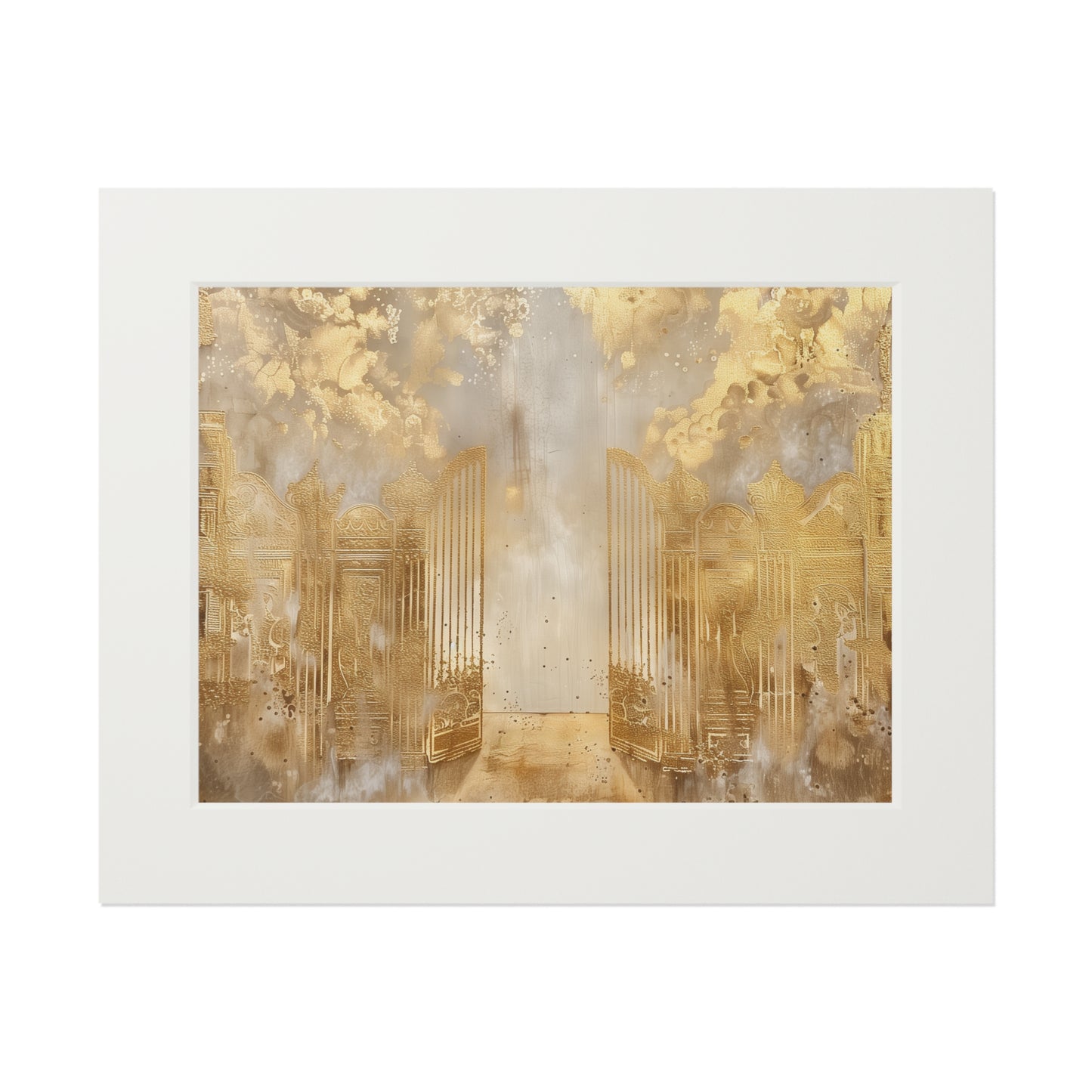 GOLDEN GATES Fine Art Print (Passepartout Paper Frame)