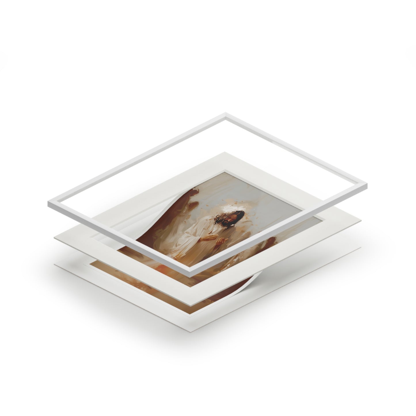 GRACE ANOINTING Art Prints (Passepartout Paper Frame)