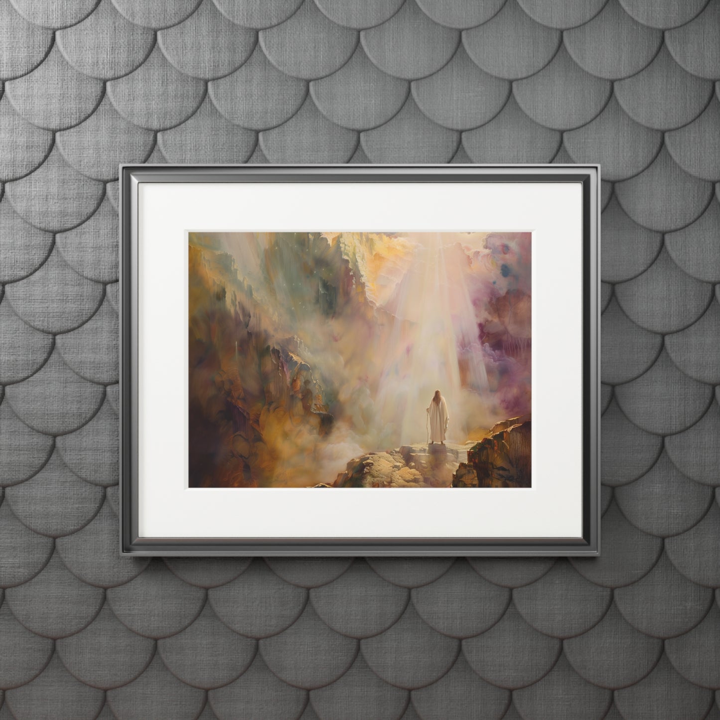 MOSES ON MOUNT SINAI Fine Art Prints (Passepartout Paper Frame)