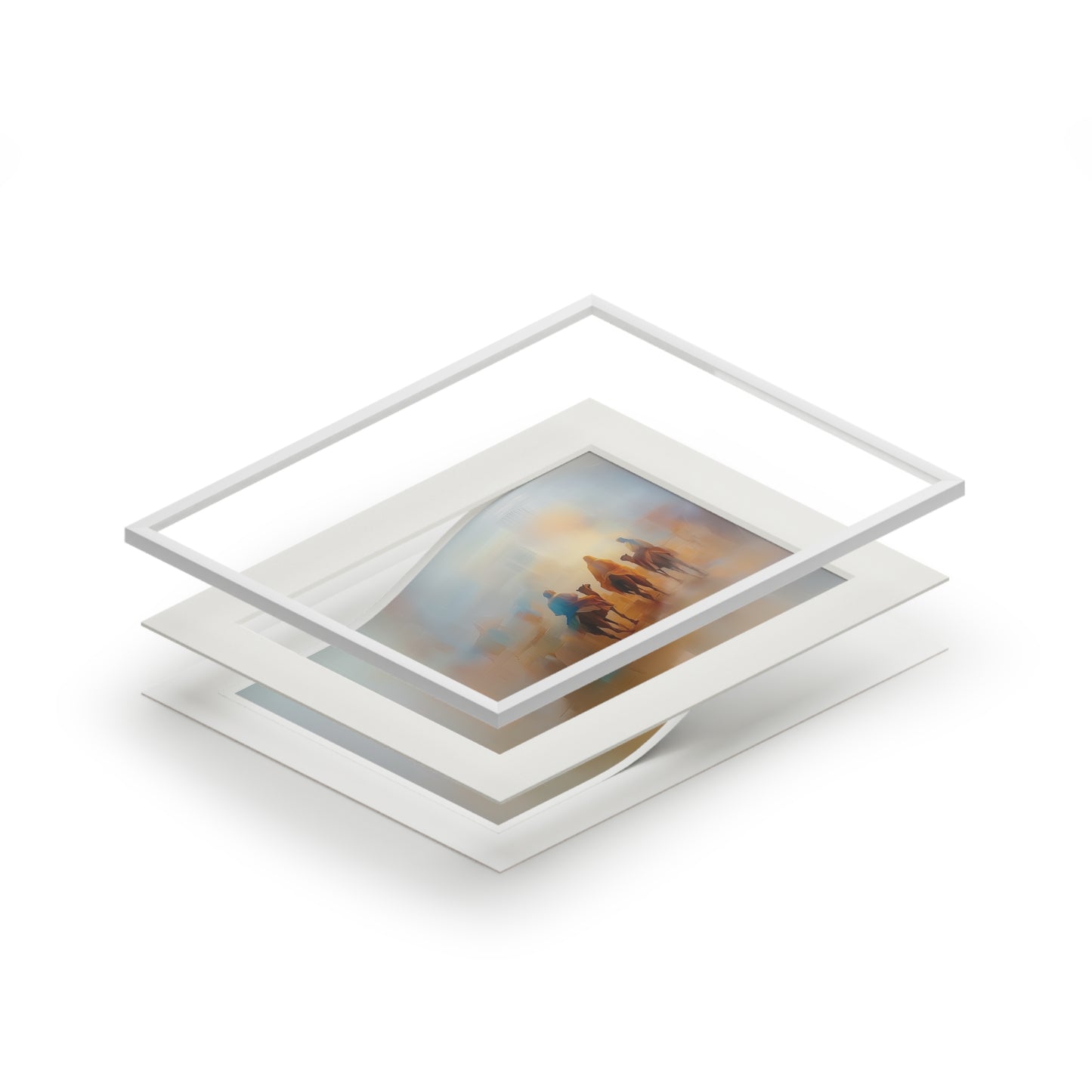 THREE WISE MEN Fine Art Prints (Passepartout Paper Frame)