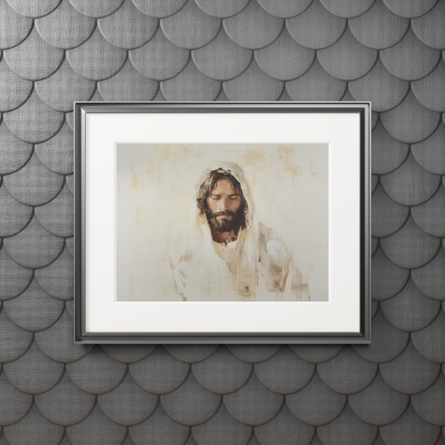HOLY JESUS Fine Art Prints (Passepartout Paper Frame)