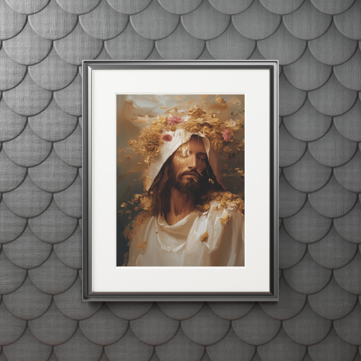 CROWNED IN GLORY Fine Art Prints (Passepartout Paper Frame)