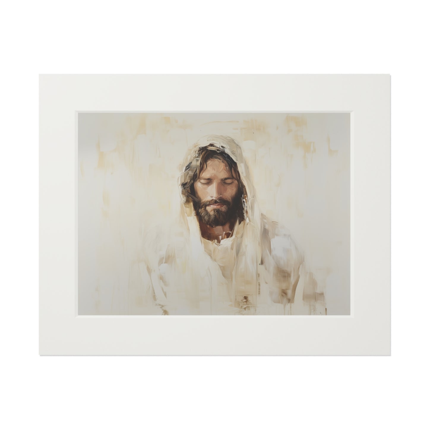 HOLY JESUS Fine Art Prints (Passepartout Paper Frame)
