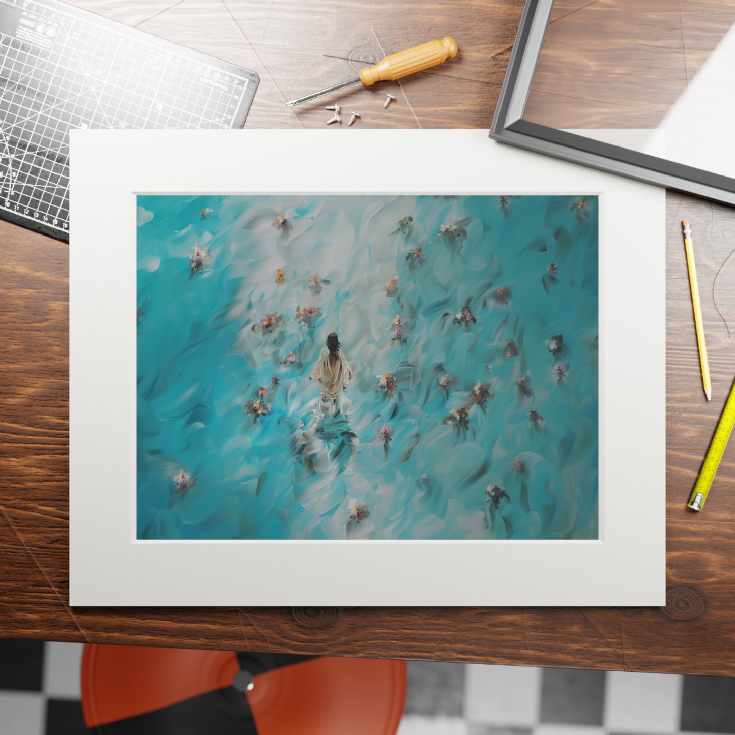 WATERY MIRACLES Fine Art Print (Passepartout Paper Frame)