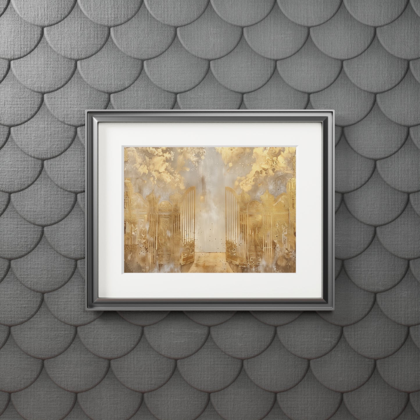 GOLDEN GATES Fine Art Print (Passepartout Paper Frame)
