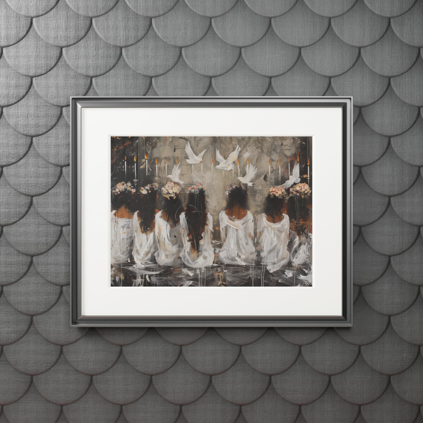 SEVEN SPIRITUAL GIFTS Fine Art Prints (Passepartout Paper Frame)