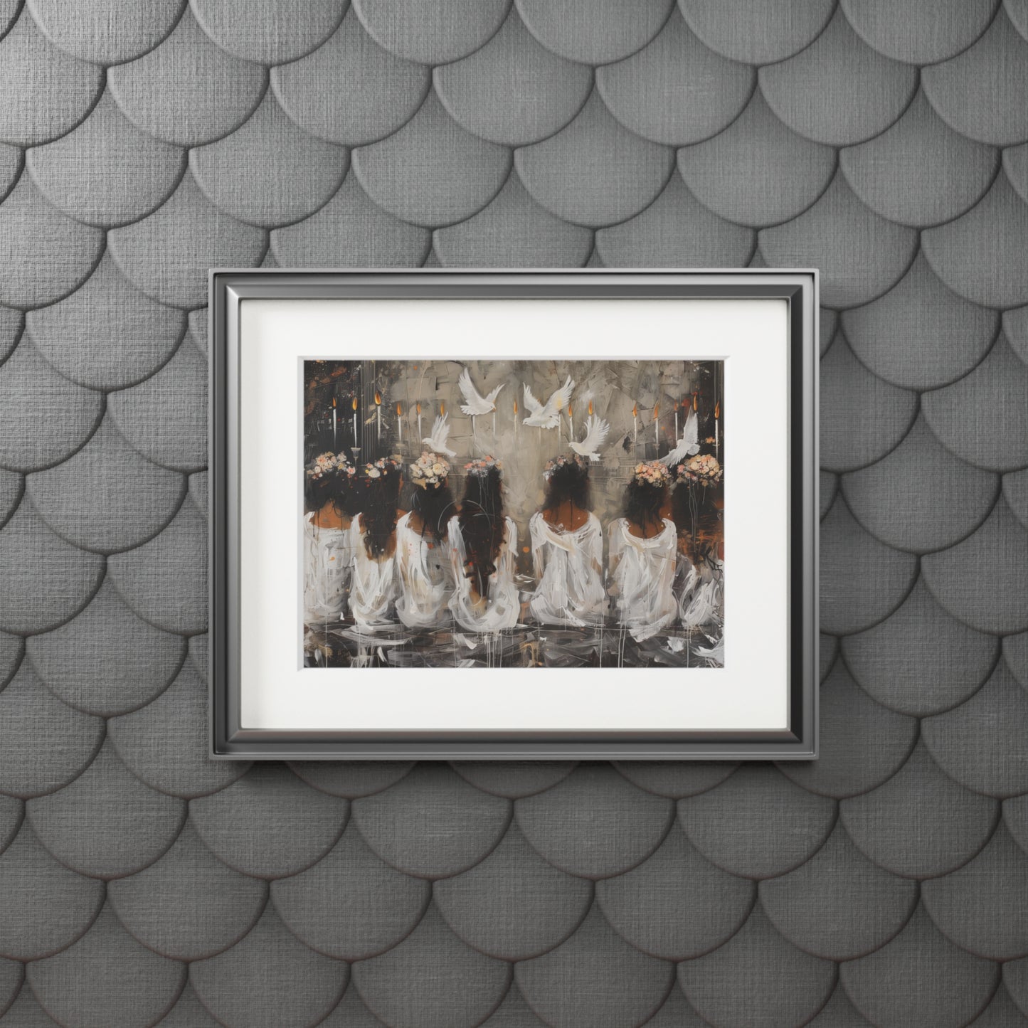SEVEN SPIRITUAL GIFTS Fine Art Prints (Passepartout Paper Frame)