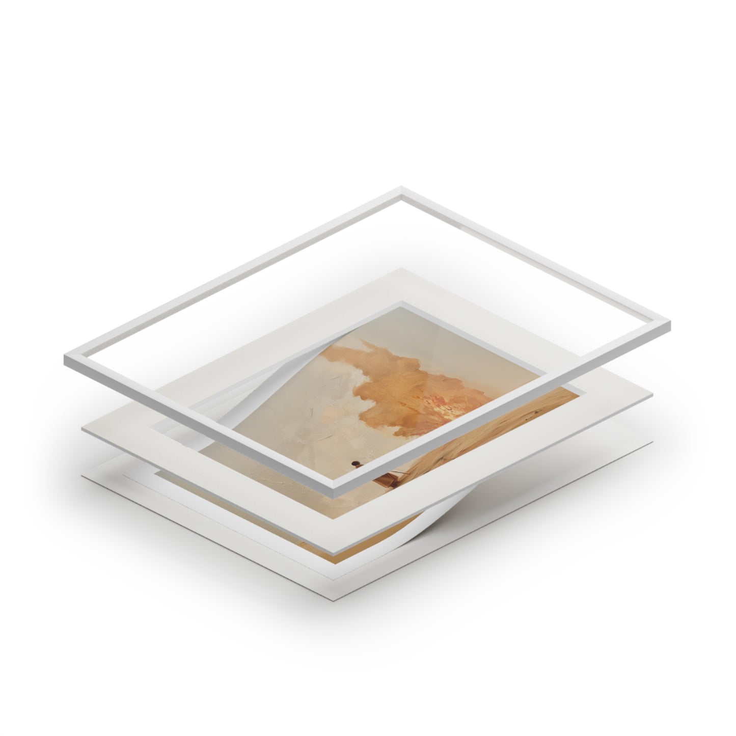 MOSES AND THE BURNING BUSH Fine Art Print (Passepartout Paper Frame)
