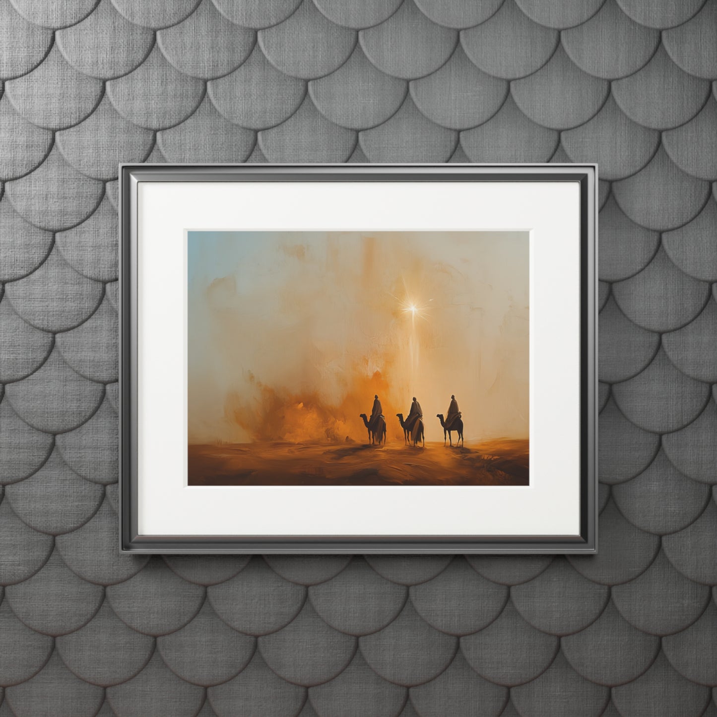 STAR OF BETHLEHEM Fine Art Print (Passepartout Paper Frame)
