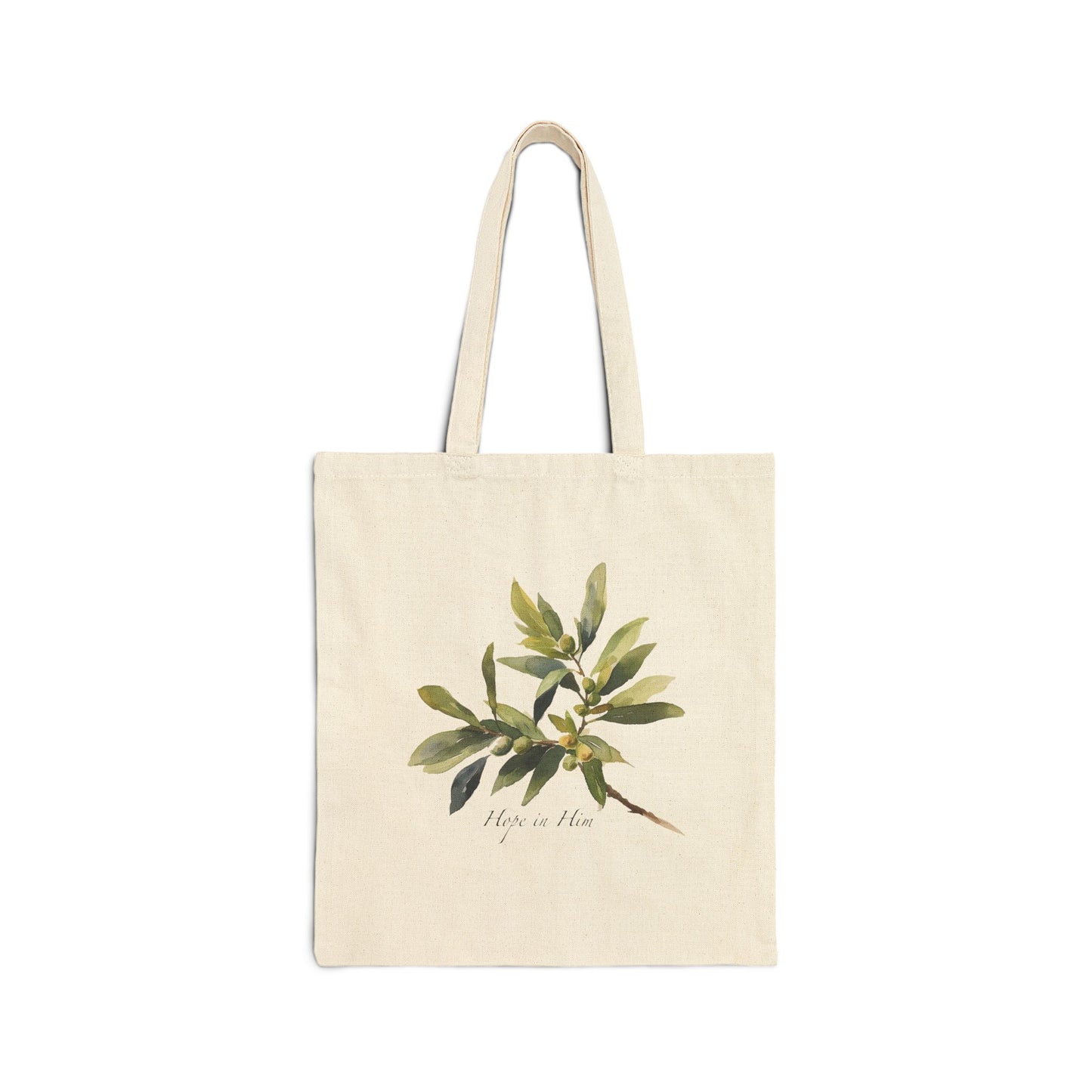 HOPE IN HIM Cotton Canvas Tote Bag