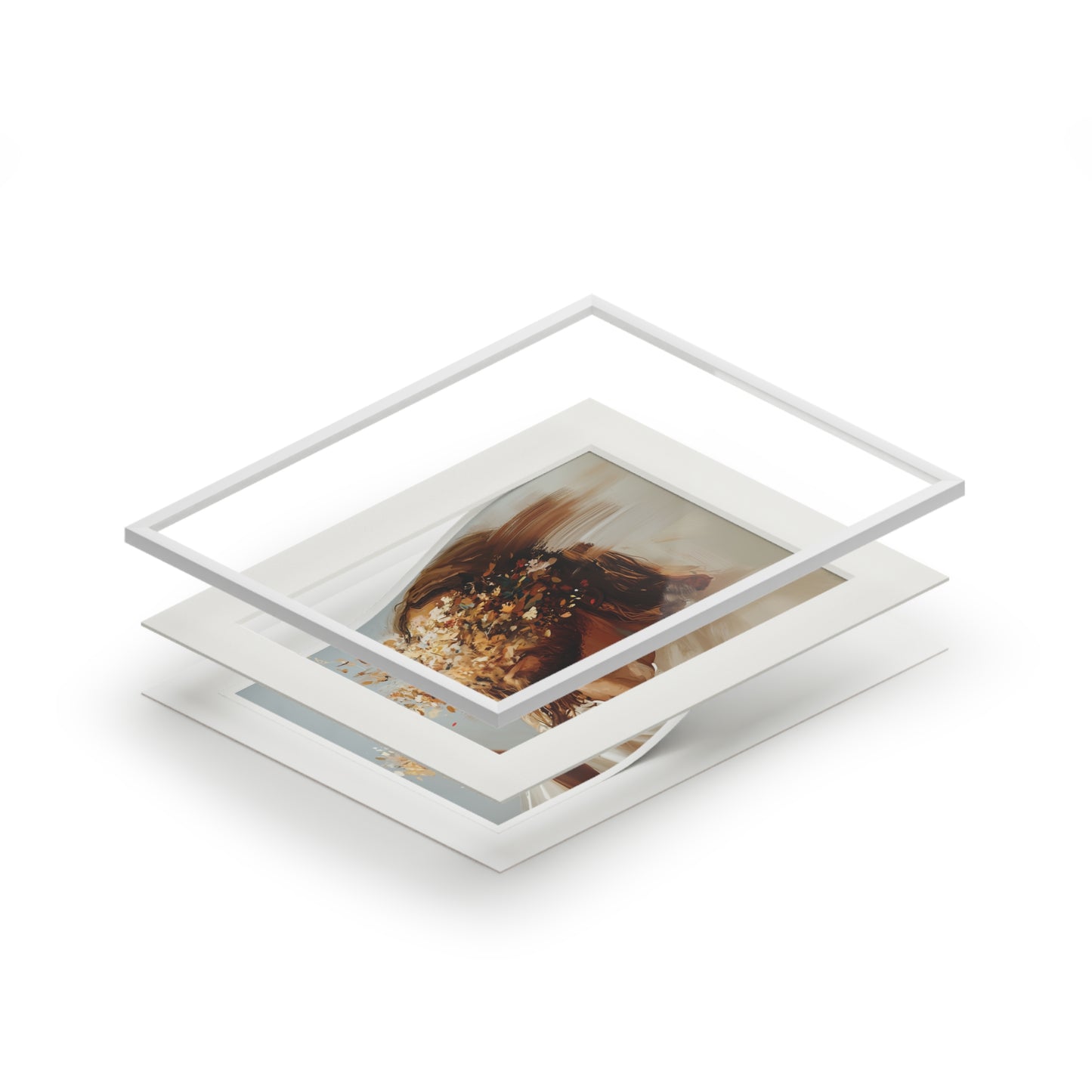 I AM THE VINE Fine Art Prints (Passepartout Paper Frame)
