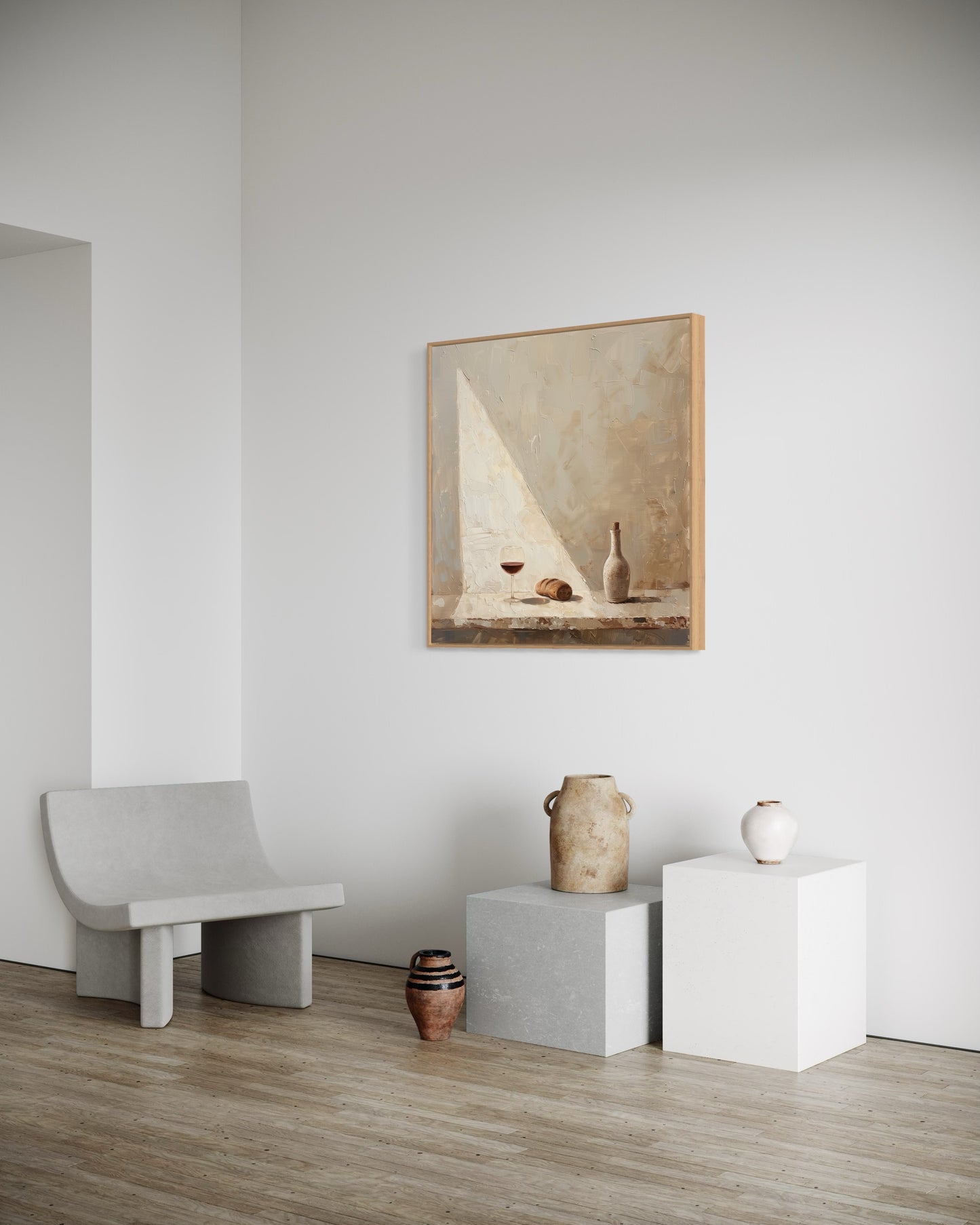 COMMUNION (Stretched Linen Canvas Print in Floating Oak Frame)
