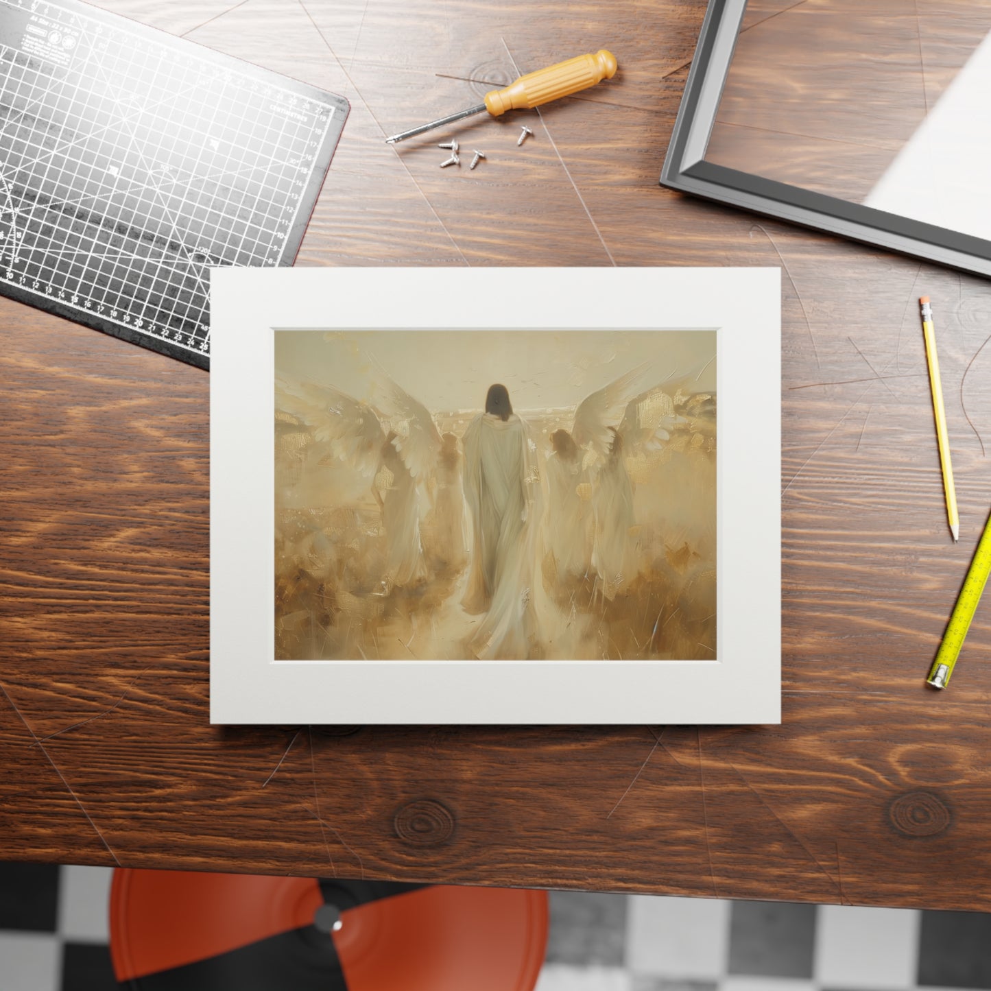 ANGELS IN THE DESERT Fine Art Prints (Passepartout Paper Frame)