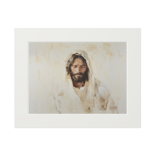 HOLY JESUS Fine Art Prints (Passepartout Paper Frame)