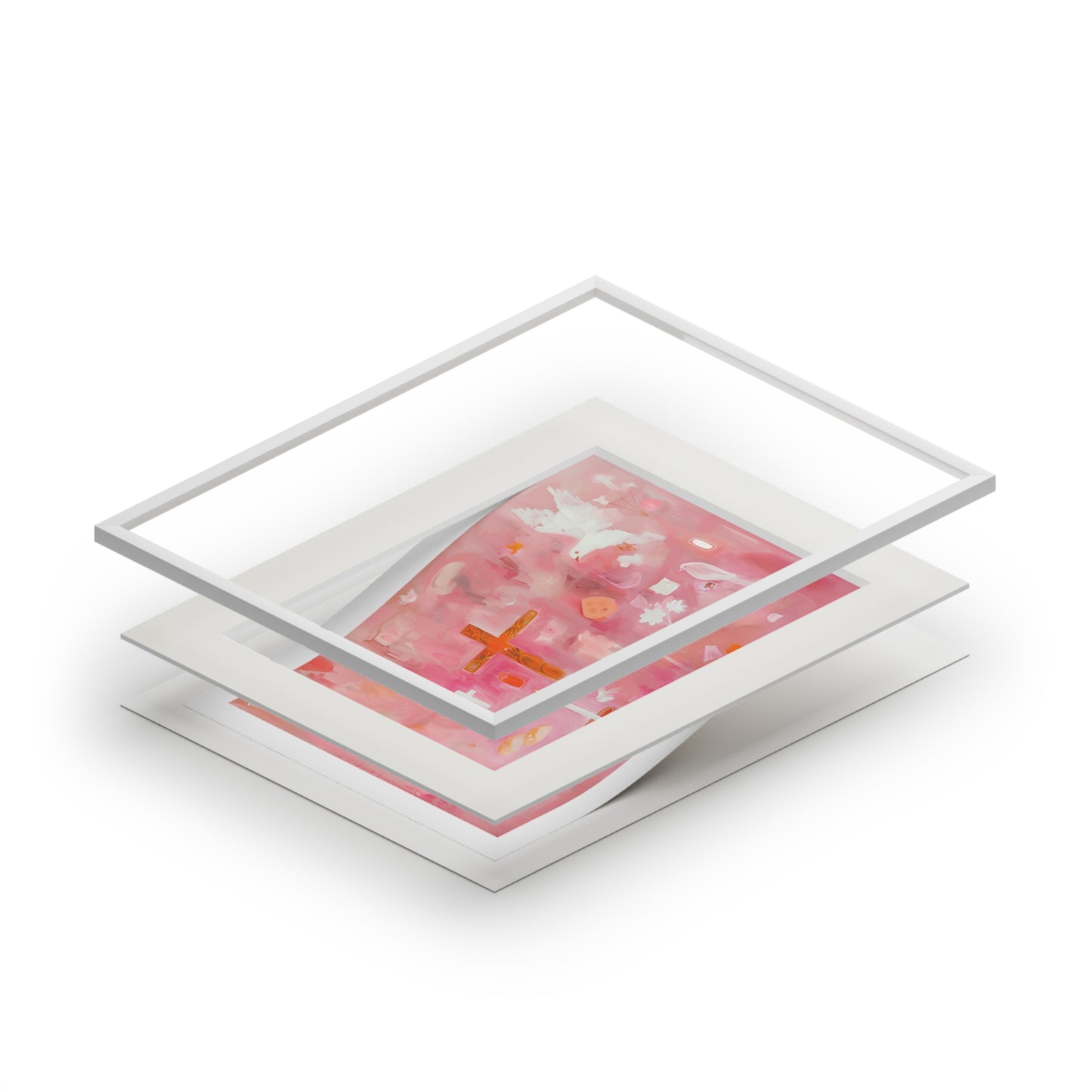 HOUSE OF HOLY SPIRIT Fine Art Print (Passepartout Paper Frame)