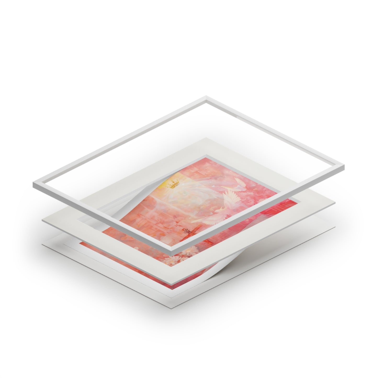 HOLY TEMPLE Fine Art Prints (Passepartout Paper Frame)