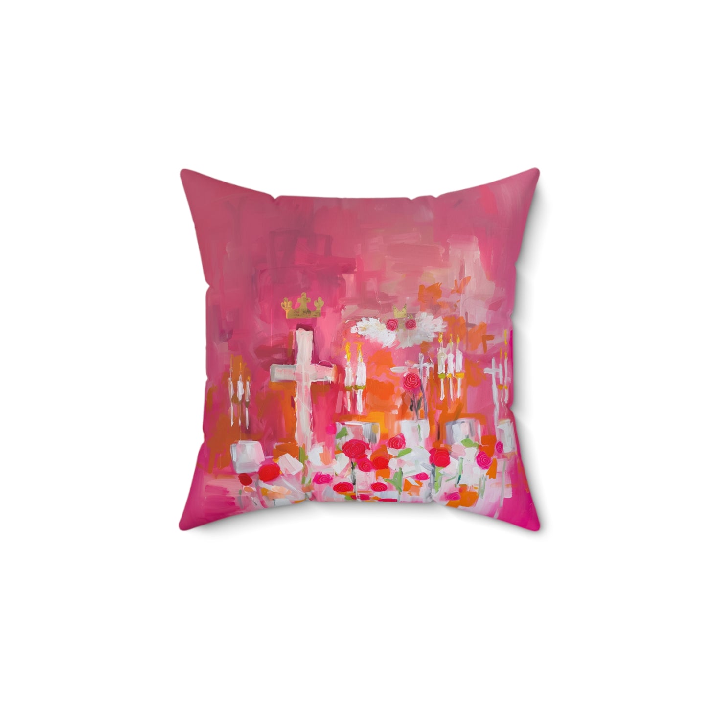 Spun Polyester Square Pillow