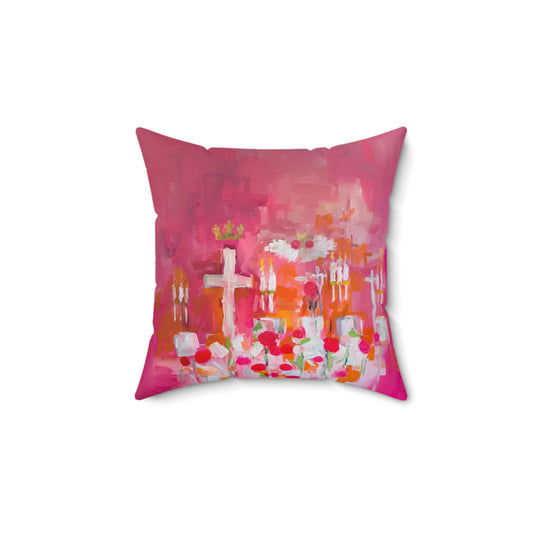 Spun Polyester Square Pillow