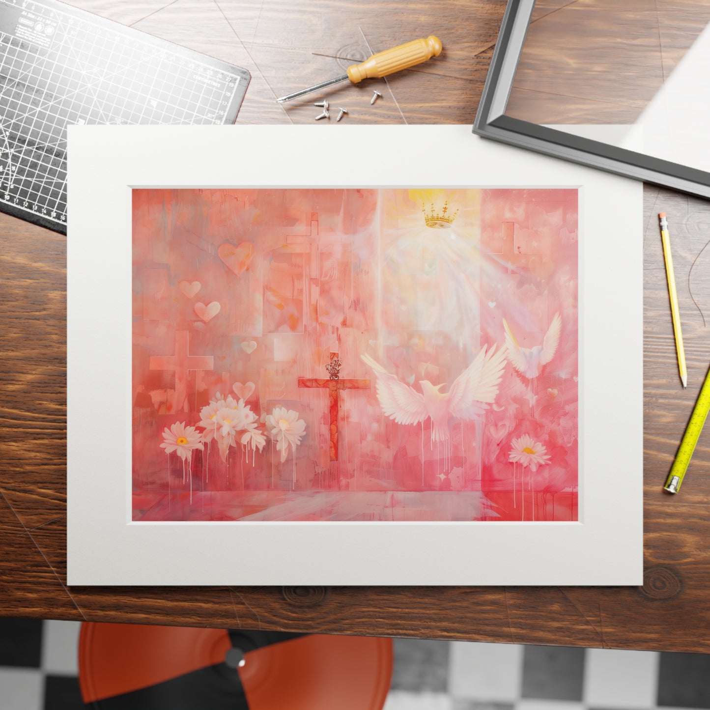 HOLY TEMPLE Fine Art Prints (Passepartout Paper Frame)