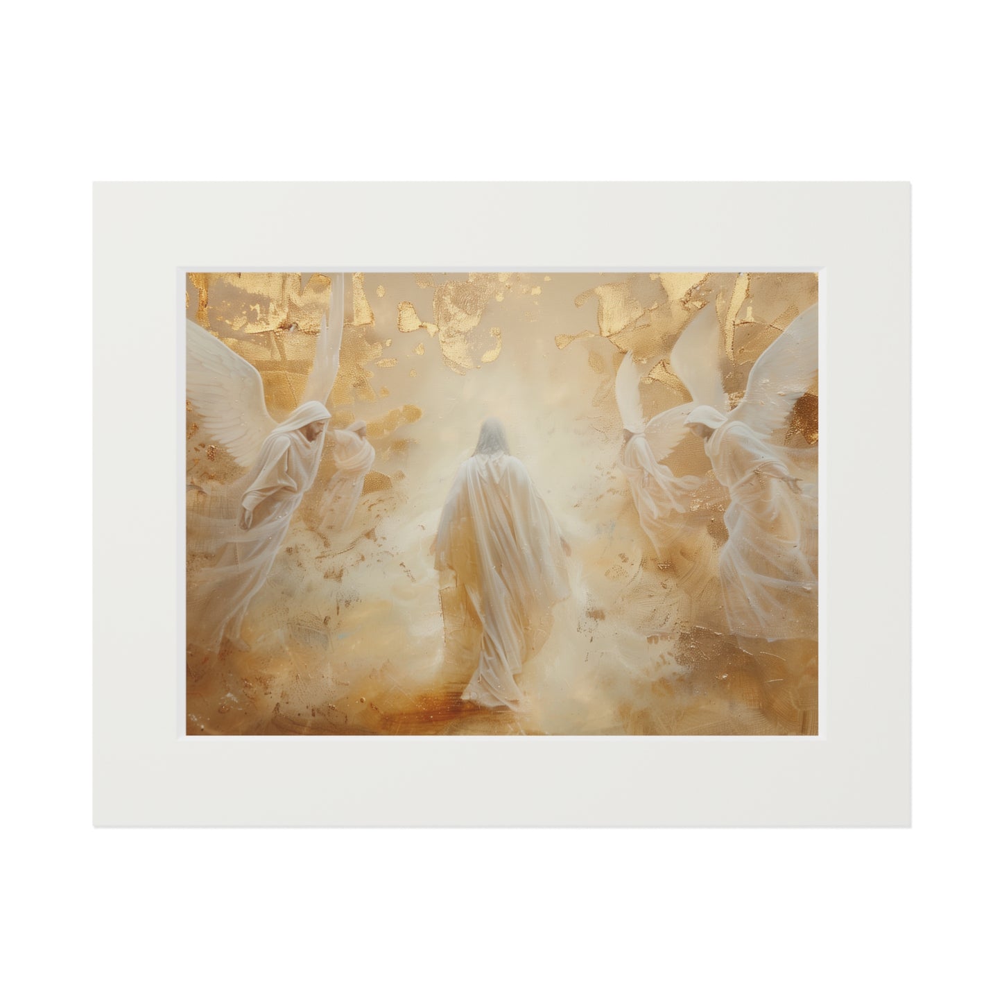 GOLDEN DESERT Fine Art Print (Passepartout Paper Frame)