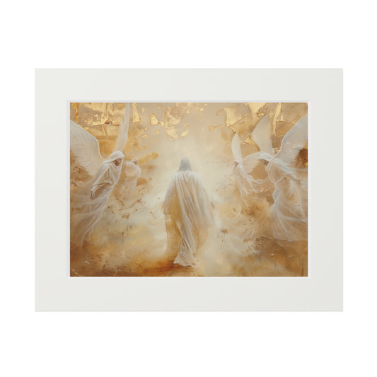 GOLDEN DESERT Fine Art Print (Passepartout Paper Frame)