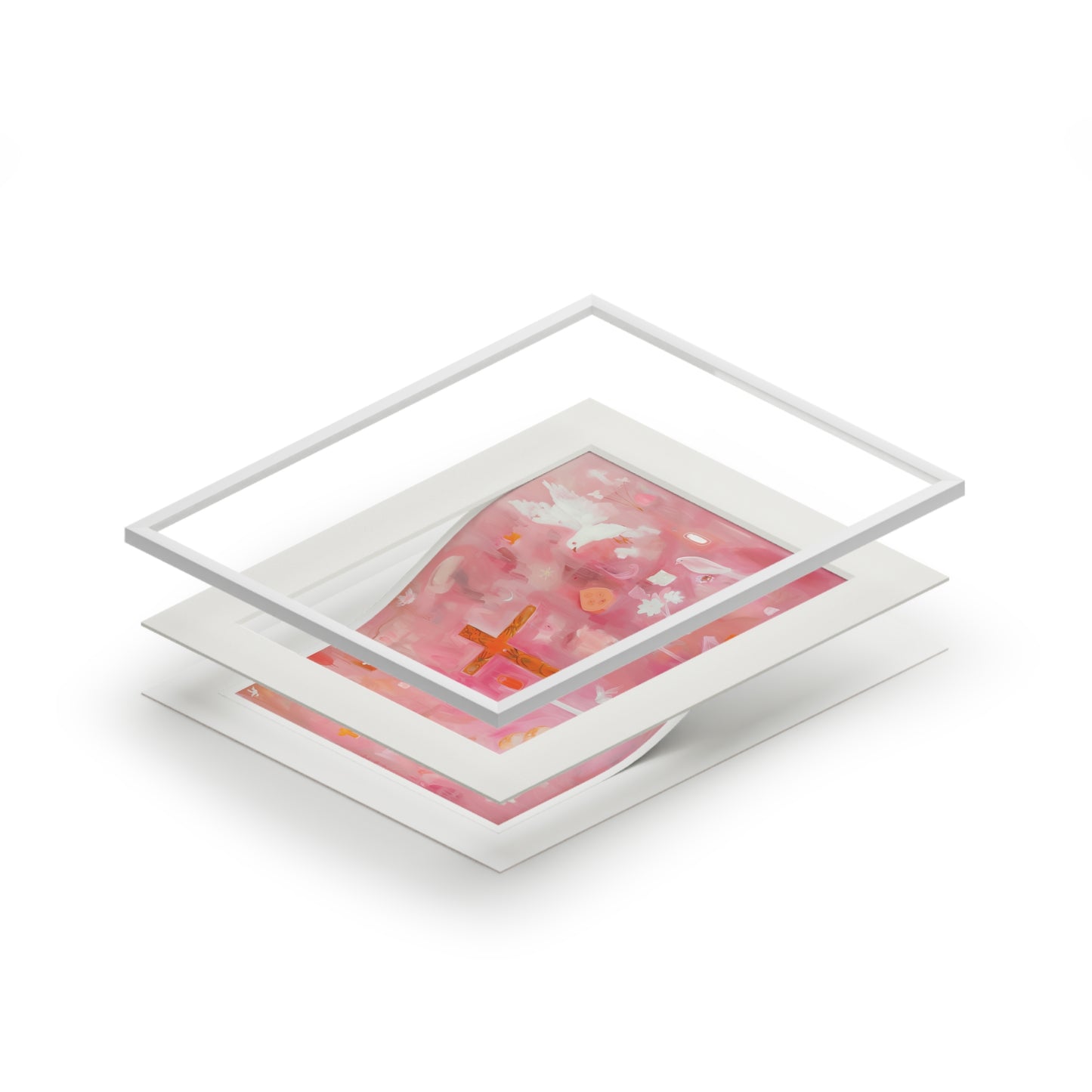 HOUSE OF HOLY SPIRIT Fine Art Print (Passepartout Paper Frame)