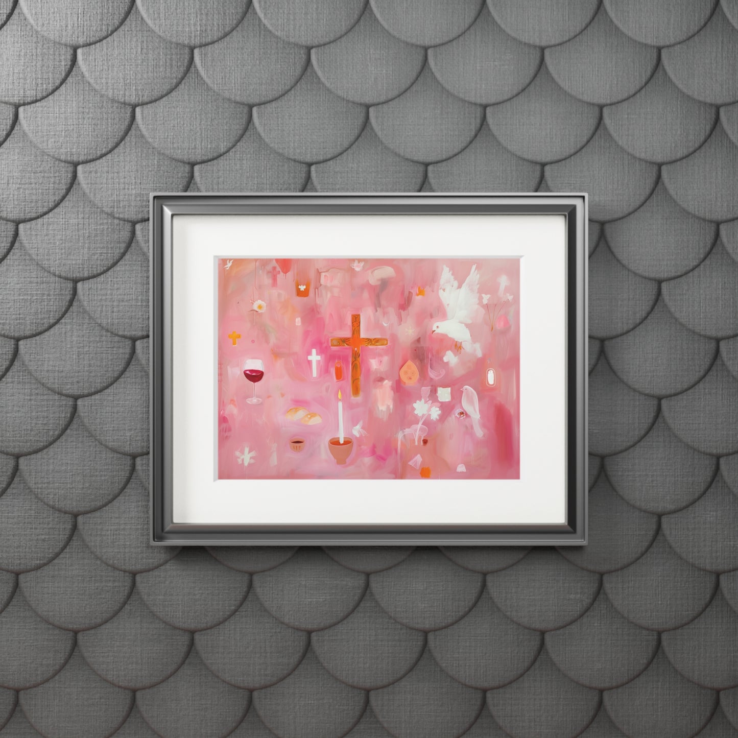HOUSE OF HOLY SPIRIT Fine Art Print (Passepartout Paper Frame)