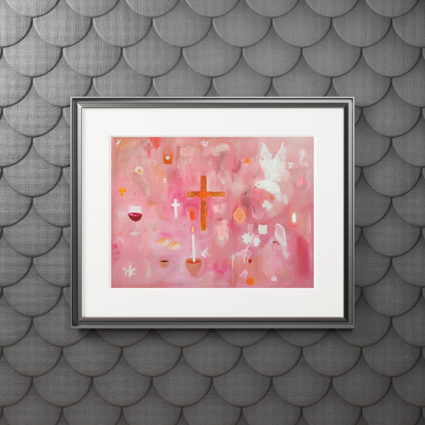 HOUSE OF HOLY SPIRIT Fine Art Print (Passepartout Paper Frame)