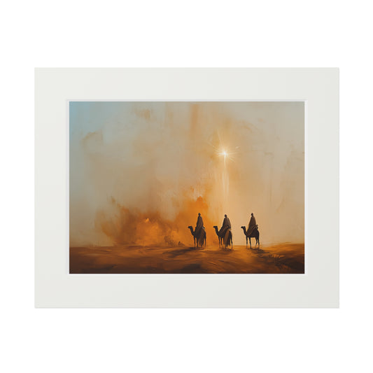 STAR OF BETHLEHEM Fine Art Print (Passepartout Paper Frame)