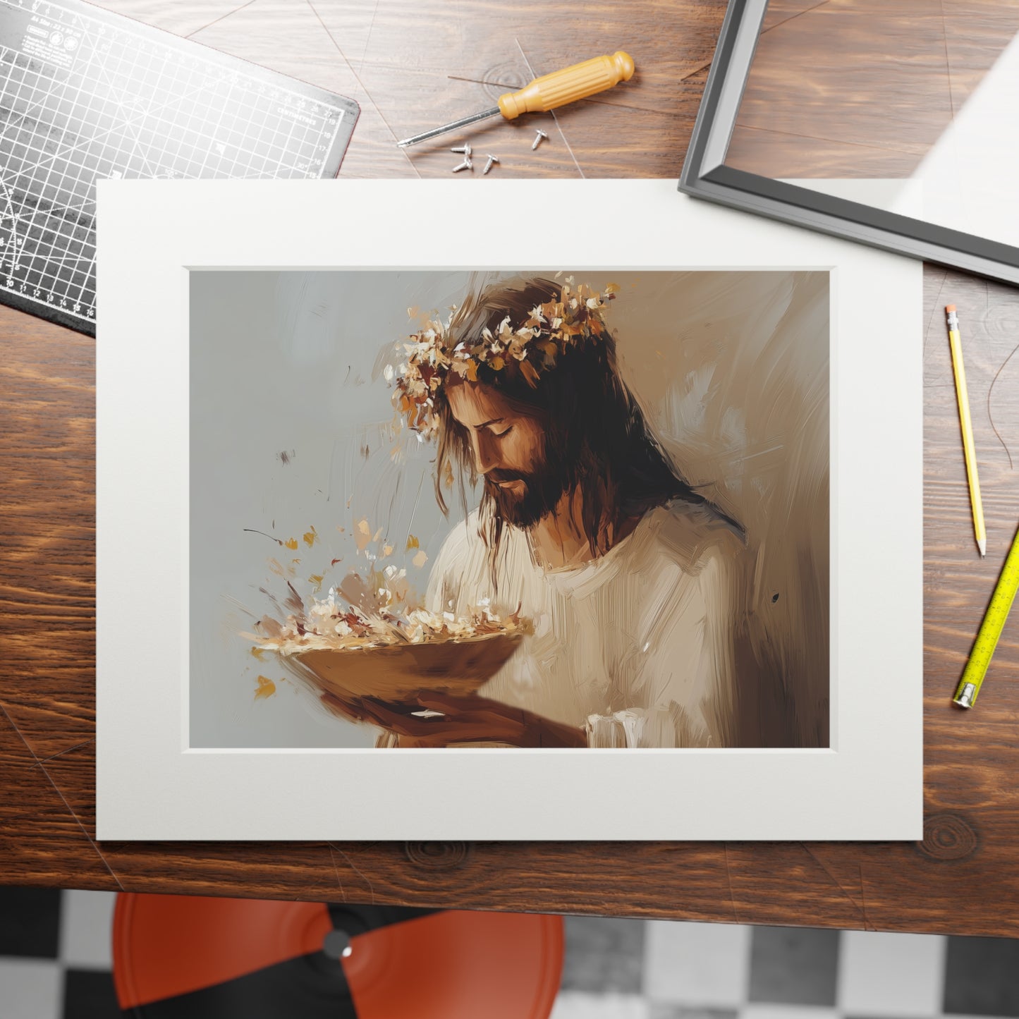 BREAD OF LIFE Fine Art Prints (Passepartout Paper Frame)